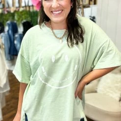 Peach Love California The Smiley Tee