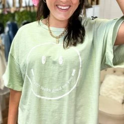 Peach Love California The Smiley Tee