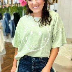 Peach Love California The Smiley Tee