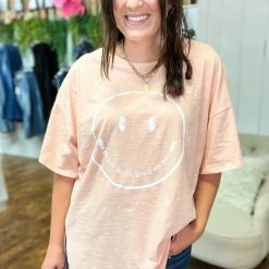 Peach Love California The Smiley Tee