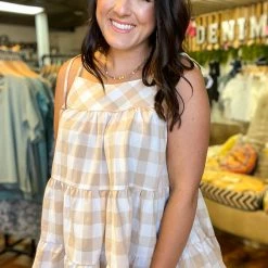 Entro The Cutest Plaid Tank Small
