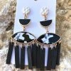 Southern Honey Boutique Jewelry The Black Tassel Earrings