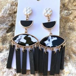 Southern Honey Boutique Jewelry The Black Tassel Earrings