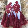Southern Honey Boutique The Red Tassel Earrings Jewelry