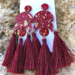 Southern Honey Boutique The Red Tassel Earrings Jewelry