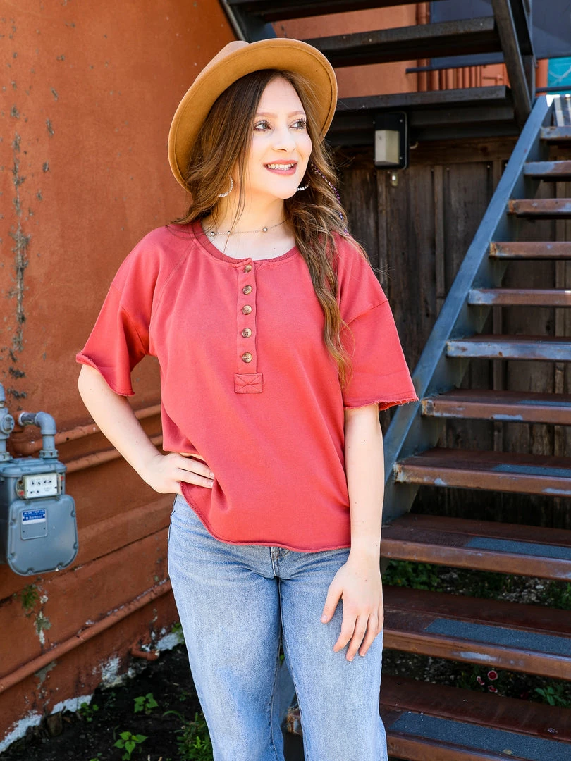 Ee.some The Kailey Button Top 4 Ee.some The Kailey Button Top