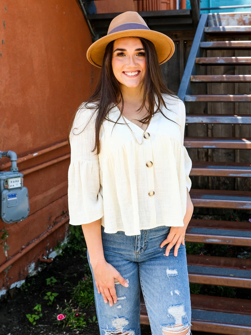 Ee.some The Flouncy Sleeve Top Medium 6 Ee.some The Flouncy Sleeve Top Medium