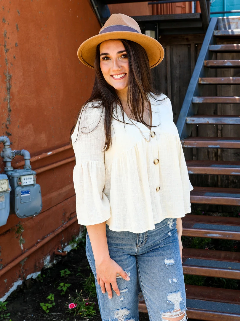 Ee.some The Flouncy Sleeve Top Medium 4 Ee.some The Flouncy Sleeve Top Medium