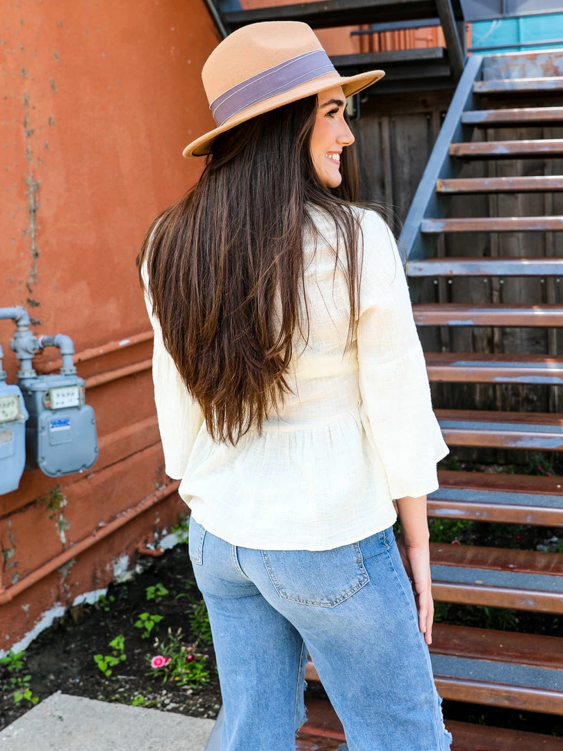 Ee.some The Flouncy Sleeve Top Medium 5 Ee.some The Flouncy Sleeve Top Medium