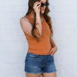 Trend Notes Vintage Ribbed Tank Small