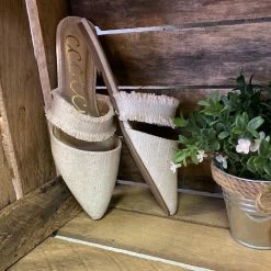 Ccocci Shoes The Marcella Linen Mules