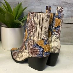 SOTD Footwear Shoes The Naomi Snake Booties